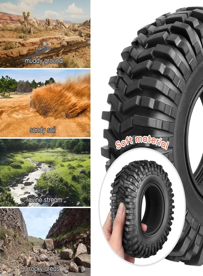 AllinRC 2.2 Crawler Mud Tires Foam Inserts Height 4.92 inch / 125mm for 1/10 Scale Rock Crawler, Set of 4 - Image 4